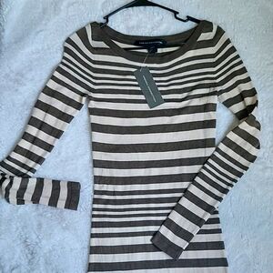 Green and white French Connection dress